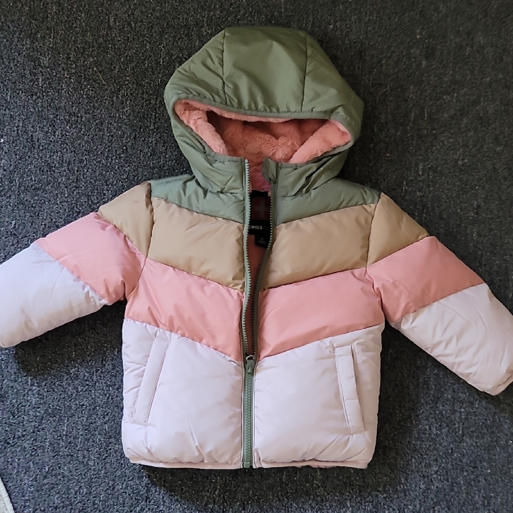 Swiss Tech Pink Winter Hooded Jacket